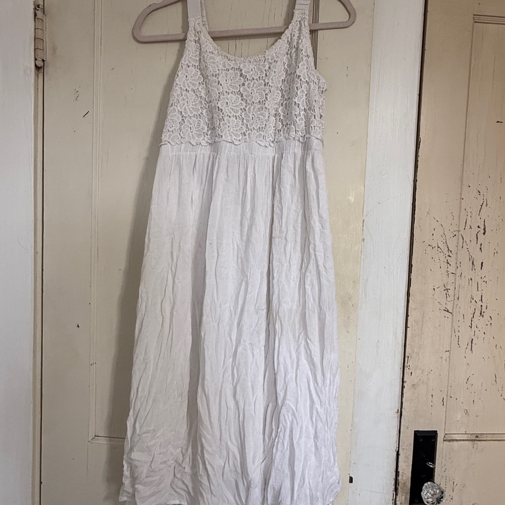 Studio West White Lace Detail Top